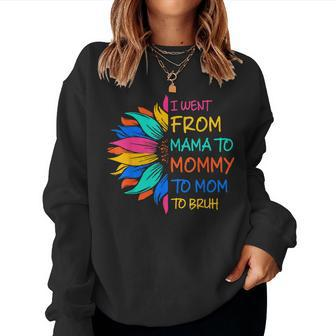 Funny Mothers Day Design I Went From Mama For Wife And Mom Women Crewneck Graphic Sweatshirt - Thegiftio UK