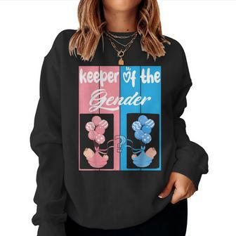 Gender Reveal Keeper Of The Gender Party Idea Auntie Women Sweatshirt | Mazezy