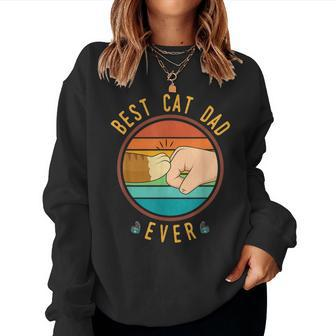 Ginger Cat Best Cat Dad Ever Christmas For Men Women Sweatshirt | Mazezy