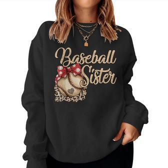 Girls Baseball Outfit Baseball Sister Baseball Sister Women Sweatshirt | Mazezy