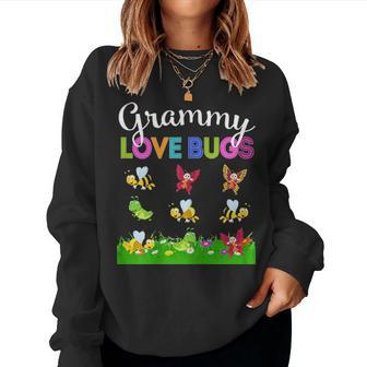 Grammy Love Bugs Funny Mother Day Gift For Grammy Women Crewneck Graphic Sweatshirt - Seseable