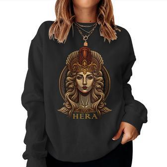 Womens Greek Mythology Goddess Hera Ancient Greece Women Sweatshirt | Mazezy