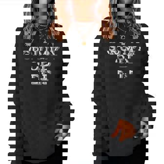 Grumpy Old Elf Holiday Christmas Grandparent Women Sweatshirt | Mazezy