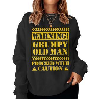 Grumpy Old Man T For Men Sarcastic Fathers Day Women Sweatshirt | Mazezy
