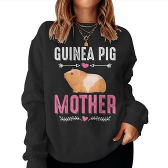 Guinea Pig Mother Rodent Pet Love Women Crewneck Graphic Sweatshirt - Seseable