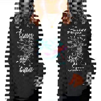 Happiness Is Being A Mom And Mamaw Mothers Day Gift Women Crewneck Graphic Sweatshirt | Seseable UK