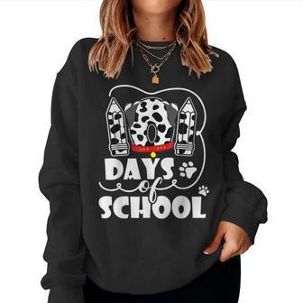 Happy 101 Days School Dog Lover Student Or Teacher Boys Kids V3 Women Crewneck Graphic Sweatshirt - Seseable