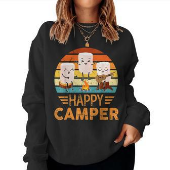 Happy Marshmallow Camper Cute For Kids Women Men Women Sweatshirt | Mazezy