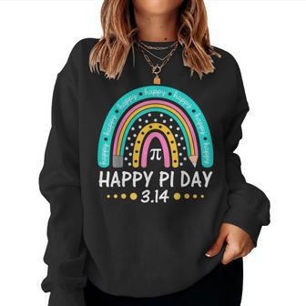 Happy Pi Day Mathematic Math Teacher Rainbow Women Girl Women Sweatshirt | Mazezy
