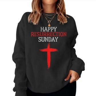 Happy Resurrection Sunday - Easter Jesus Christian Church Women Sweatshirt | Mazezy