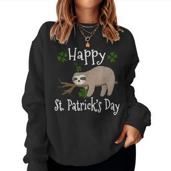 Happy Saint Paddy Lucky Shamrock Dad Mom Boy Girl Party Gift Women Crewneck Graphic Sweatshirt | Seseable UK