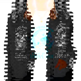 Hippie Mushroom Space Eat Mushrooms See The Universe Women Sweatshirt | Mazezy