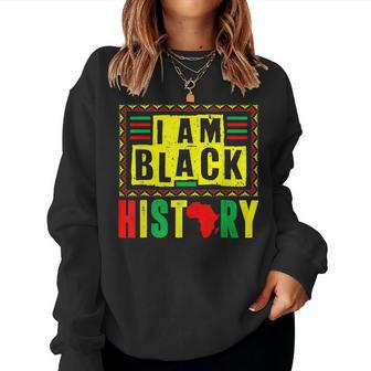 I Am Black History Been Magic African Pride Boys Girls Women Crewneck Graphic Sweatshirt - Seseable