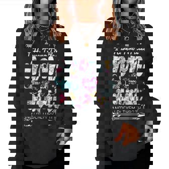 I Have Two Titles Mom And Mimi Floral V4 Women Crewneck Graphic Sweatshirt - Seseable