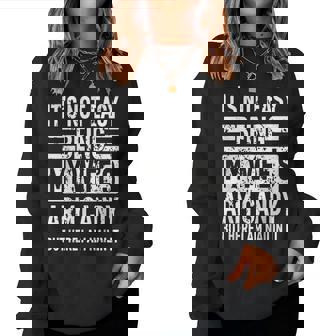 Its Not Easy Being My Wifes Arm Candy Funny Fathers Day Dad Women Crewneck Graphic Sweatshirt - Thegiftio UK