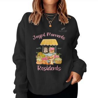 Womens Joyful Moments With Our Residents- Folsom Care Center Women Sweatshirt | Mazezy