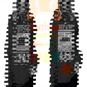 June 1989 30Th Birthday Mens Womens Vintage 1989 Women Sweatshirt | Mazezy