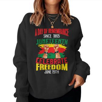Junenth Since 1865 Celebrate Freedom Afican Womens Mens Women Sweatshirt | Mazezy