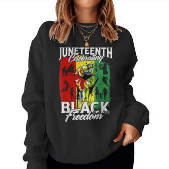 Junenth June 19Th Celebrating Black Freedom Day Men Women Women Sweatshirt | Mazezy
