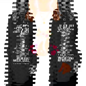 Just A Girl Who Loves Horses Riding Love-R Birth-Day Gift Women Crewneck Graphic Sweatshirt | Seseable CA