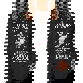 Just A Girl Who Lovers Her Catahoula Leopard Dog Mama Women Sweatshirt | Mazezy