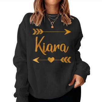 Kiara Personalized Name Birthday Custom Mom Idea Women Sweatshirt | Mazezy