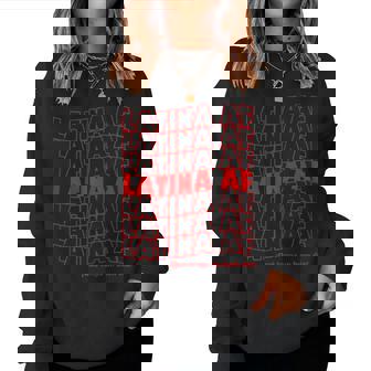 Womens Latina Af As Fuck Tshirt Have A Nice Day In Spanish Tee Sweatshirt | Mazezy