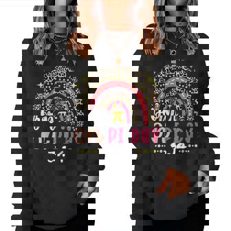 Leopard Rainbow Born On Pi Day Birthday Women Girls Kids Women Sweatshirt | Mazezy