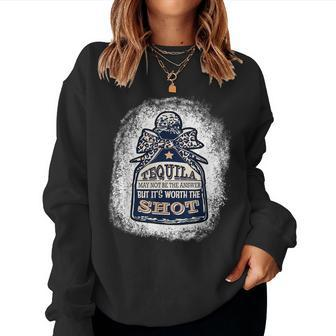 Leopard Tequila May Not Be The Answer But Its Worth A Shot Women Sweatshirt | Mazezy