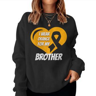 Leukemia Awareness For Brother Or Sister Women Sweatshirt | Mazezy