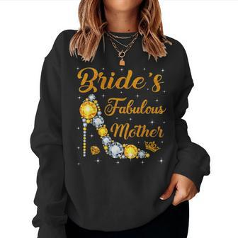 Light Gems Brides Fabulous Mother Happy Marry Day Vintage Women Crewneck Graphic Sweatshirt - Seseable