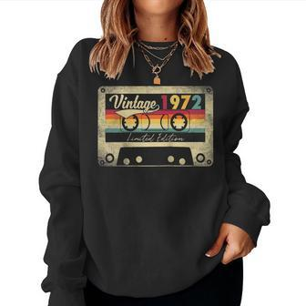Limited Edition Vintage Best Of 1972 50Th Birthday Gift Women Crewneck Graphic Sweatshirt - Seseable