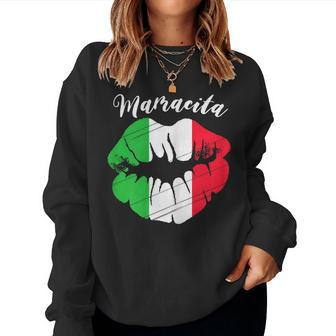 Lips Mamacita Cinco De Mayo - Tshirt Women Sweatshirt | Mazezy