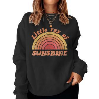Little Ray Of Sunshine Sorority Girls Matching Little Sister Women Sweatshirt | Mazezy
