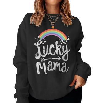 Lucky Mama Family St Patricks Day Mom Women Sweatshirt | Mazezy