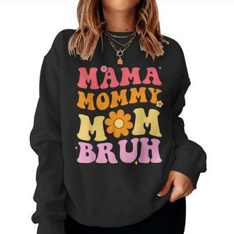 Ma Mama Mom Bruh Leopard Women Mom Women Sweatshirt | Mazezy