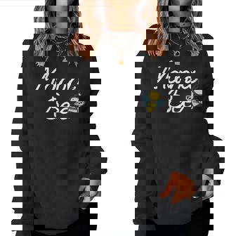 Mama Bee T Cute Sassy Honey Bee Mothers Day Gift Idea Women Crewneck Graphic Sweatshirt - Thegiftio