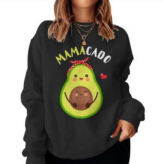 Mamacado Avocado Pregnant Mom Pregnancy Announcement Women Sweatshirt | Mazezy