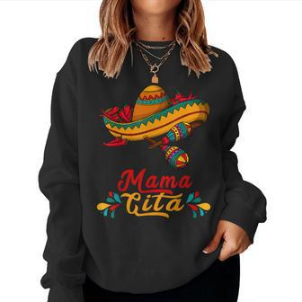Mamacita Cinco De Mayo Taco Fiesta Mom Mexican Women Sweatshirt | Mazezy