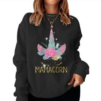 Womens Mamacorn Unicorn Mama Mama Mommy Women Sweatshirt | Mazezy