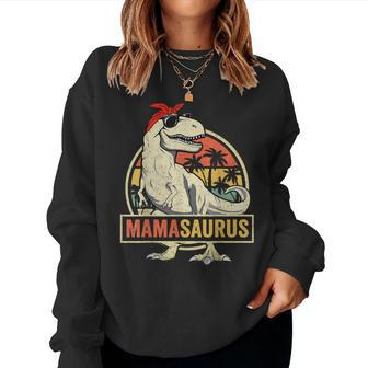 Mamasaurus T Rex Dinosaur Mama Saurus Family Matching Women Women Sweatshirt | Mazezy