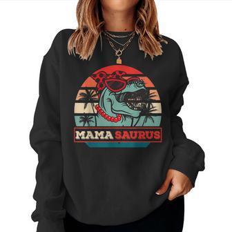 Mamasaurus T-Rex Dinosaur Mama Saurus Family Mothers Women Sweatshirt | Mazezy