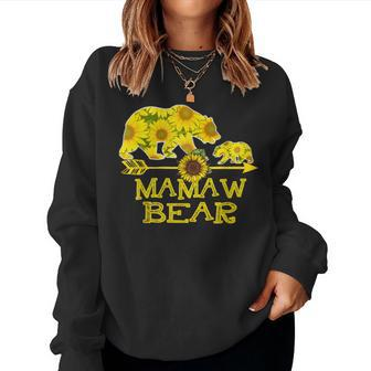Mamaw Bear Sunflower Mother Father Women Sweatshirt | Mazezy