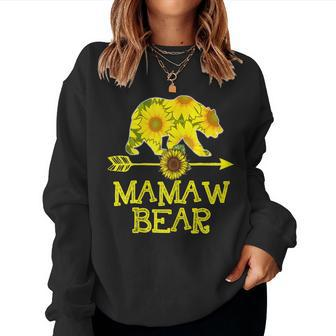 Mamaw Bear Sunflower Mother Father Women Sweatshirt | Mazezy