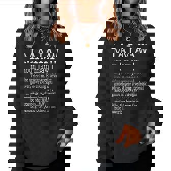 Mamaw Definition Grandma Mother Day Gifts Women V2 Women Crewneck Graphic Sweatshirt | Seseable UK