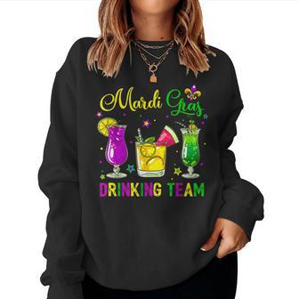 Mardi Gras Party Drinking Team Drunk Carnival Parade Costume V2 Women Crewneck Graphic Sweatshirt - Seseable