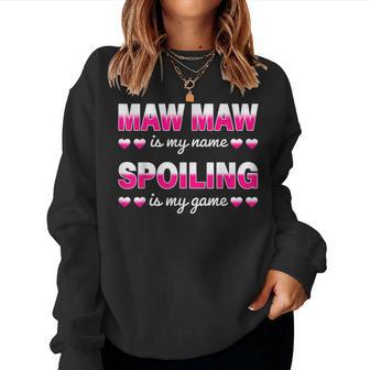 Maw Maw Is My Name Grandma For Women Sweatshirt | Mazezy