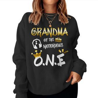 Mens Old School Hip Hop Grandma Of The Notorious One Women Sweatshirt | Mazezy