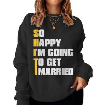 Mens Sarcastic Bachelor Party Stag Groomsmen Getaway Wedding Women Crewneck Graphic Sweatshirt - Seseable