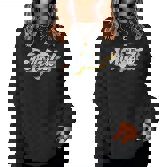 Moist Vintage Retro 80S Sarcastic Moist Women Sweatshirt | Mazezy